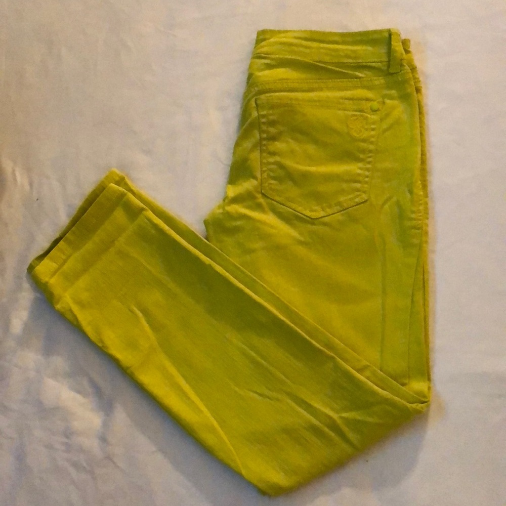 Jessica Simpson lime green jeans